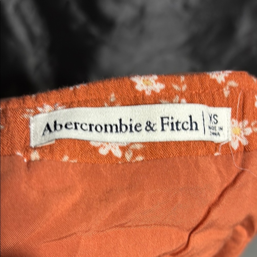Abercrombie & Fitch Rust Floral Blouse